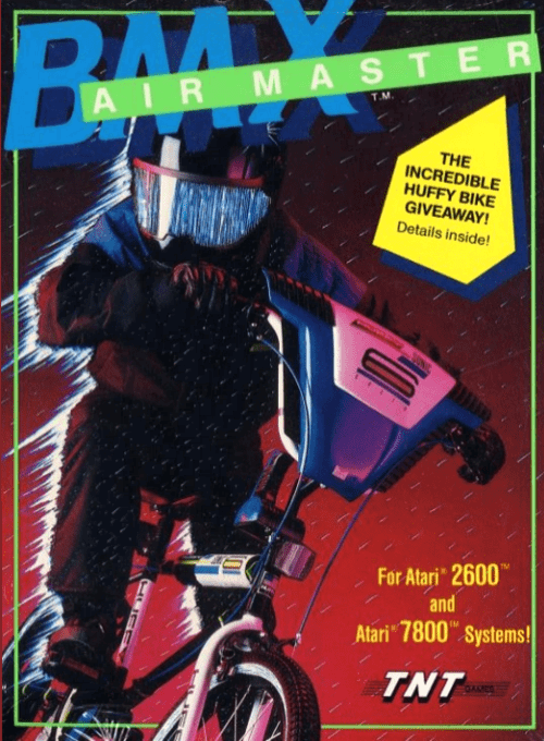 BMX Airmaster box art for Atari 2600